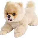 16 Inch- Pomeranian Stuffed Animals Toy Dog,Plush Puppy Realistic Cute Toy Dog Present Gift for Girls Boys