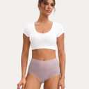 INNERSY Women's High Waisted Underwear Cotton Panties 5-Pack (XXXL)