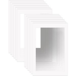 ZBEIVAN 24x36 White Picture Mats for 20x30 Pictures with Core Bevel Cut Frame Mattes - Pack of 12, 12 pcs 24x36 for photos 20x30