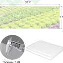 8 x 26 FT Clear Greenhouse Plastic Sheeting, 6 Mil Polyethylene Film Heavy Duty, Water Sun Frost Wind Dust Resistant Winter Hoop House Toughness Plastic Cover for Farming, Gardening, Agriculture, DIY