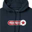 unisex-adult Dua Lipa Official Merch DL Logo Hoodie (Small, Navy)