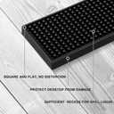 BARsics 17.5x3.5 inches Long PVC Bar Rail Mat Non-Slip Serving Spill Mat (Pack of 2)
