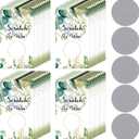 Outus 100 Pieces Gift Certificates Scratch Cards for Small Business Personalized Blank Gift Cards for Holiday, Christmas, Wedding, Birthday, Party Supply(Eucalyptus Leaf)