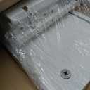 MAHANCRIS Bathroom Wall Cabinet with Mirror, Wall Mounted Medicine Cabinet with Color Adjustment LED Lights, Mirrored Over The Toilet Storage Cabinet with Adjustable Shelves, 23.6''W x 21.6''H, White