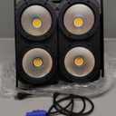 Betopper 4x100w Blinder Stage Spotlight,Cob Led DMX Satge Lights,4 Eye Matrix Par Lights'for Stage Lighting,Cold White+Amber Color Party Lighting'Dj Disco Light for Wedding Photostudio Theater