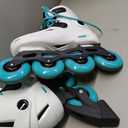 Rollerblade Lightning Women's Urban Inline Skate, White and Aqua Size 6