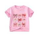 Little Girl Valentines Day Shirt Bow/Heart Clothes Toddler Valentines Day Outfit 3-4Y (Pink)