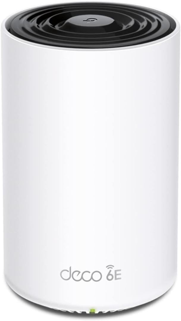 TP-Link Deco XE75 Pro AXE5400 Tri-Band WiFi 6E Mesh Router - 2.5G WAN/LAN Port, 2 x Gigabit LAN Ports, Covers up to 2900 Sq.Ft, Replaces WiFi Router and Extender, AI-Driven Mesh, 6GHz Band, 1-Pack