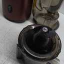 Masticating Cold Press Juicer Machines: 200W Pure Slow Juicer With Quiet Motor For Vegetable And Fruit Easy To Clean, Red