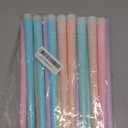 Baquler 24 Pcs 11'' Pastel Flameless Taper Candles Colorful LED Candle Sticks Colored Battery Operated Candle Pink Plastic Flickering Candlestick for Easter Wedding Birthday Dinner Table Party Decor (Macaron)