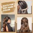 5 x Banana Hair Clips, 4.75" Large Banana Clip for Women Girls, Cute Hair Clips for Thin to Thick Hair, Big Claw Clips for Hair, 6 Pack (Coral, Translucent Brown, Tortoise, Beige, Brown, Black)