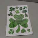 St Patricks Day Window Clings, 117 Pieces Reusable Shamrock Window Stickers, Double-Sided Printed Static Spring Window Decals for St Patricks Day Decorations