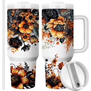 Mothers Day Tumbler, Gifts for Mom from Daughter, Birthday Gifts for Mom Tumbler with Lid and Straw Travel Coffee Mug 40oz Double Wall Vacuun Insulated Cup (Pack of 1)