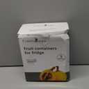 5 PCS Large Fruit Containers for Fridge - Leakproof Food Storage Containers with Removable Colander - Dishwasher & microwave safe Produce Containers Keep Fruits, Vegetables, Berry, Meat Fresh longer