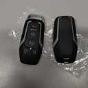 SUPALAND Key Fob Shell Case Cover Replacement Fits for Ford F150 F250 F350 F450 F550 Trucks 2015 2016 2017 Keyless Entry Remote Control 5 Button Pad Cover M3N-A2C31243300 with Uncut Key Blade Blank
