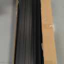 FRAYSCENT Slat Wall Paneling Garage Wall Organizer, Slatwall Panels Garage Tool Organizer Wall Mount Garage Slat Wall Storage Systems, Slat Board PVC Wall Panels Garage Storage (Black, 8ftx4ft)