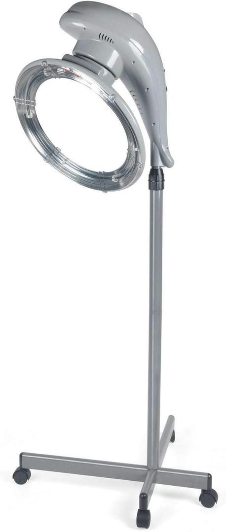 Stand Hair Dryer, Orbiting Rotating Hair Processor, Hair Dryer Accelerator, Perm Styling (Grey)
