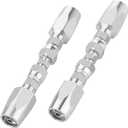 2PCS 1/4'' Reusable Hydraulic Hose Repair Fittings for Size #04 Single Wire Hose