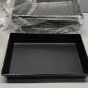 RimCereal 8 Pcs Detroit Style Pizza Pan 10 x 14 x 2.36 Inch Hard Rectangular Deep Pizza Pans Non Stick Sicilian Style Pan Dish Pre Seasoned Bakeware Kitchenware