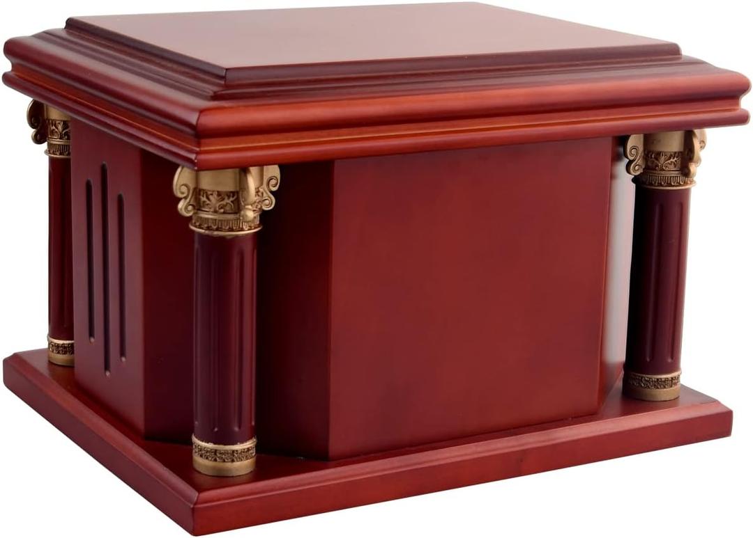 MAKEY'S Wood Keepsake Urns for Human Ashes Adult Male/Female, Cremation Urns for Adult Ashes