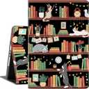 iPad 10.2 Case for iPad 9th Generation, iPad 8th Generation Case, iPad 7th Generation Case Kids Men Women Multi-Angle View Adjustable Stand Auto Wake/Sleep, Bookshelf Cat