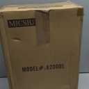 MICSIU 2-Pack 5.5" Wide Compact Oil Rubbed Bronze Outdoor Wall Sconce, 9.8 Inch Farmhouse Exterior Fixture with Clear Seedy Glass, Waterproof Max 23W Porch Lights for Front Door, Entryway, Patio