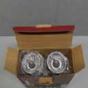 CIRCLE JOY Gravity Electric Salt and Pepper Grinder Set Automatic Salt and Pepper Grinder Set with LED Light, Battery Operated, Adjustable Coarseness, Large Capacity, for Home Kitchen BBQ, Black