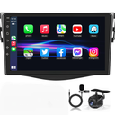 [2G+64G] Android 13 Car Radio for Toyota RAV4 2007-2012, 9 inches Touch Screen Carplay Stereo, Carplay/Android Auto/1080P/Hi-Fi Audio/Bluetooth + AHD Backup Camera