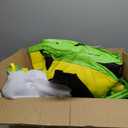 LANGXUN 60" Trampoline for Kids, 5ft Toddler Mini 6-in-1 Trampoline Indoor Outdoor with Swing, Basketball Hoop, Dart Board, Rings, Christmas Toys Birthday Gifts for Girls Boys, Yellow Green 