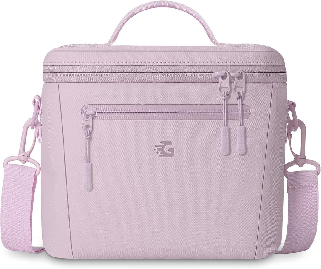 Insulated Lunch Box Bag Women Girls - Waterproof Leakproof Lightweight Reusable Cooler for School Work Picnic - Back to School (Small 8L, Purple)