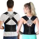 VOKOKOYA Posture Corrector for Women and Men, Adjustable Shoulder Straightener, Back Support Brace, Upper Spine scoliosis, hunchback, L