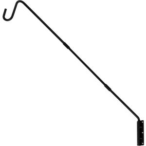 Juegoal Heavy Duty Deck Hook, 25 Inch or 36 Inch Wall Mounted Extended Reach Deck Hook Wall Pole Plant Bracket for Hanging Bird Feeder, Plants, Suet Baskets, Lanterns, Wind Chimes (1 Pack)