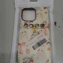 Case for iPhone 14 Pro Max, Christmas Tree Floral Phone Case for Girl Women Boy Men, Hybrid Durable Shockproof Soft Silicone Cover