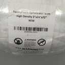 FOAMYFOAM High Density 3 inch Thick, 24 inch Wide, 72 inch Long Upholstery Foam, Cushion Replacement