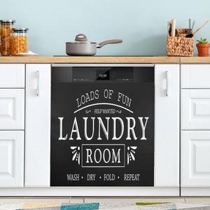 Laundry Room Washing Machine Magnet Cover Large Magnectic Sticker Laundry Room Magnets Decor Wash Machine Magnet Decals for Mom's Gift Kitchen Decorative 23"x26"