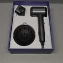 Hair Dryer with Diffuser, Fast Drying 1500W Motor &10,5000 RPM, Professional Hair Dryer with 500 Million Ions for Curly and Straight Hair Low Noise/Lightweight/Mini, Great for Travel and Home(Gray)