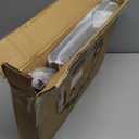 Breeze Touch 30In Curved Firewood Rack Indoor with Handle, Black Metal Log Holders for Firewood Outdoor, Rustproof Wood Holder, Heavy Duty Firewood Storage for Fireplace Patio Deck