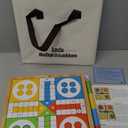 12 Inch Ludo & Snakes & Ladders 2-in-1 Classic Board Game for Adults & Kids, Includes 1 Board, 2 Dice, 16 Pieces, Rules & Carrying Bag