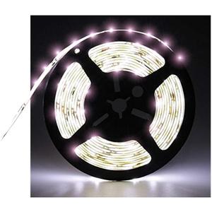 Water-Resistance IP65, 12V Waterproof Flexible LED Strip Light, 16.4ft/5m Cuttable LED Light Strips, 300 Units 3528 LEDs Lighting String, LED Tape(White) Power Adapter not Included