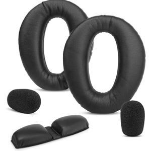 Replacement Earpads Cover Compatible with Lightspeed Aviation Zulu/PFX/Zulu 2 Aviation Headset Ear Cushions Headband Parts (Suit)