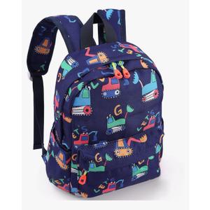 Zicac Toddler Backpack Cute Canvas Preschool Backpacks for Boys Girls, Kids Backpack Perfect for Daycare and Preschool