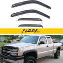 Window Visor Rain Guards Compatible with 1999-2006 Chevy Silverado/GMC Sierra 1500/2500/3500/2500HD, 2007 Classic Body Extended Cab Window Deflectors Vent Visor Shades for Trucks Tape-On