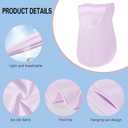 PROUDDEMON UPF 50+ Cooling Face Cover Neck Gaiter, Breathable Ice Silk Sun Mask with Ear Loops for Men Women