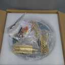 Flashing God Mini Gold Crystal Chandelier Integrated LED Pendant Light for Kitchen Island 3 Light Chandeliers Pendant Lighting with Remote Control