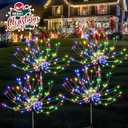 Garden Decor Solar Lights Outdoor,120LED Waterproof Colorful Solar Garden Lights for Christmas, Halloween Decoration,Yard, Patio, Porch,Flower Pot,Pathway (4Pack) (Multi-colored)