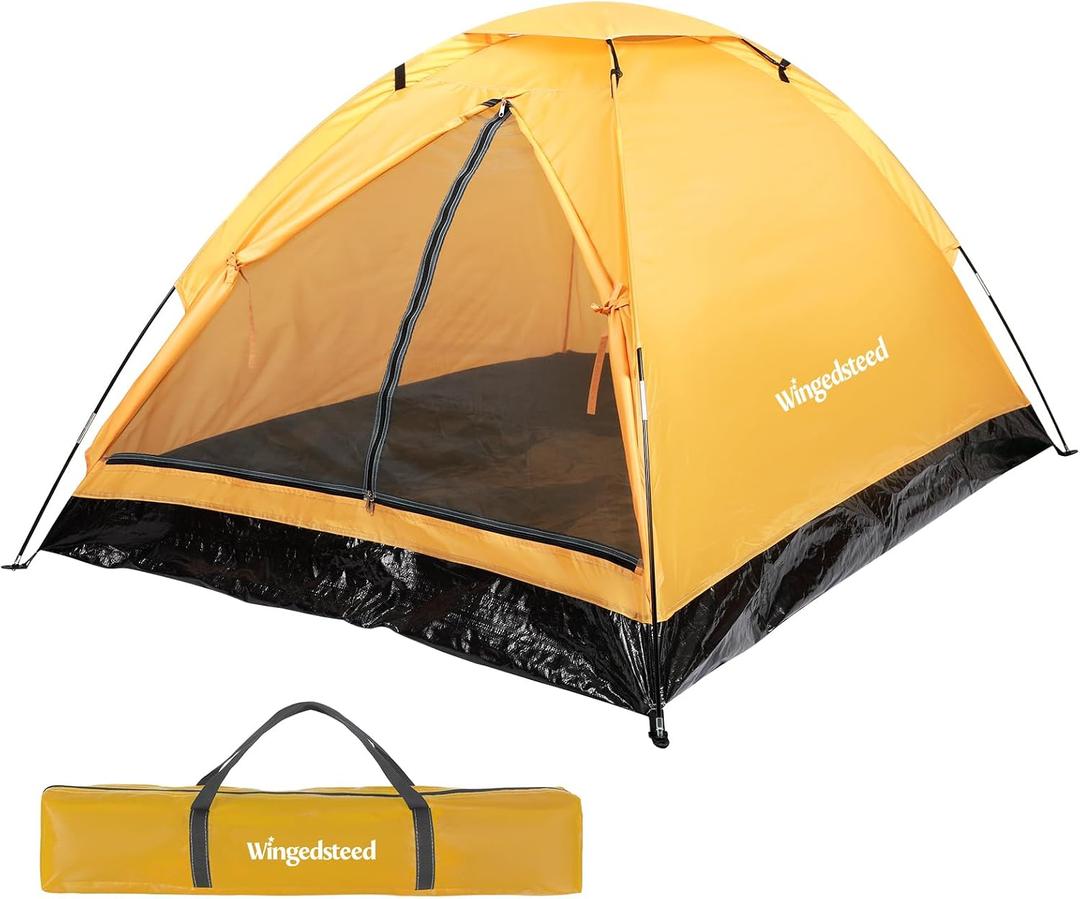 Wingedsteed 2 Person Camping Tent Waterproof Portable Dome Tent for Hiking Backpacking, Easy Setup with Rainfly and Carry Bag