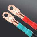 4 AWG Golf Cart Battery Cables for EZGO TXT 1994-UP 36V/48V 4 Gauge Pure Copper Wire, Size: 12"