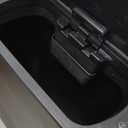 FRESHLIX Bathroom Automatic Trash Can, 4 Gallon Touchless Motion Sensor Small Garbage Can with Lid Smart Electric Narrow Waterproof Garbage Bin for Bedroom Office, Black (B-Basic Battery Supply-Black)