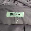 BeryLove Formal Cocktail Dresses Bridesmaid Wedding Guest Short Prom Dress Ruffle Hem Sleeveless Homecoming Lace Gowns (Medium, Purple)