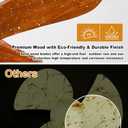 3 Blades Wood Outdoor Ceiling Fan for Patios, Farmhouse Rustic Ceiling Fans, 34" Plug-in Wet Rated Outdoor Gazebo Fan for Exterior House Porch Patio, Waterproof,F248